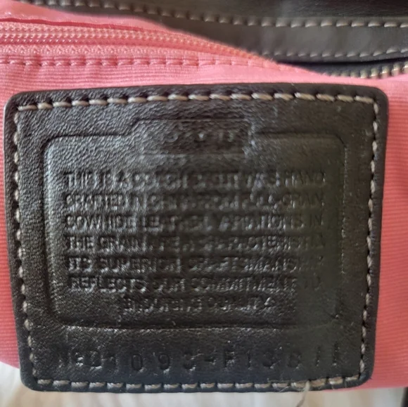 COACH BLACK LEATHER SHOULDER STYLE HANDBAG - Picture 6 of 7